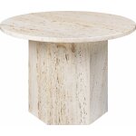 Table basse ronde en pierre blanche 60 cm epic - gubi