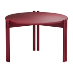 Table basse ronde en pin rouge 60x40cm sticks - karup design