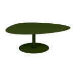 Table basse xl kaki 80 cm galet - mati�re grise
