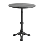 Table de bistro ronde en marbre et fer - nordal