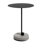 Table de bistro ronde noire donut - lyon b�ton