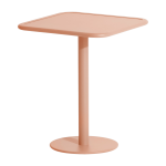 Table de bistrot carr�e outdoor rose blush week end - petite friture