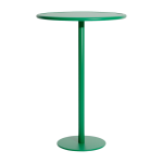 Table de bistrot de jardin ronde en aluminium vert menthe 105cm week end - petite friture