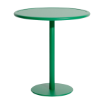 Table de bistrot de jardin ronde en aluminium vert menthe 75cm week end - petite friture