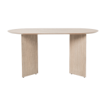 Table en bois ovale beige 150 cm mingle - ferm living