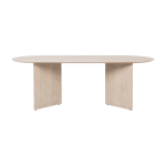 Table en bois ovale beige 220 cm mingle - ferm living