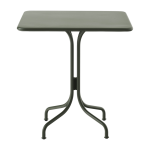 Table de caf� carr�e en acier vert bronze 70 cm thorvald sc97 - &tradition