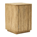 Table carr�e d'appoint en rotin naturel 48x70 cm gro - house doctor