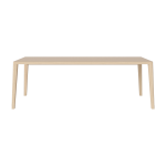 Table en ch�ne huil� pigment� blanc 95 x 220 cm graceful - bolia