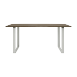 Table en ch�ne massif fum� et aluminium gris 170 x 85 cm 70 / 70 - muuto