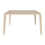 Table en ch�ne massif huil� pigment� blanc 130 x 130 cm graceful - bolia