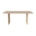 Table en ch�ne massif huil� pigment� blanc 91 x 200 cm alp - bolia