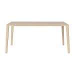 Table en ch�ne massif huil� pigment� blanc 95 x 160 cm graceful - bolia