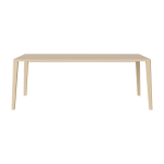 Table en ch�ne massif huil� pigment� blanc 95 x 200 cm graceful - bolia