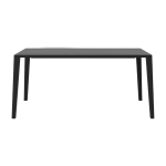 Table en ch�ne massif huil� teint� noir 95 x 160 cm graceful - bolia