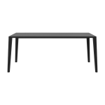 Table en ch�ne massif huil� teint� noir 95 x 180 cm graceful - bolia