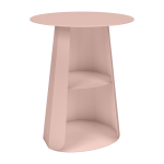 Table de chevet en acier baby pink 39 cm ankara - mati�re grise