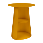 Table de chevet en acier safran 39 cm ankara - mati�re grise