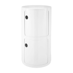 Table de chevet blanche 2 tiroirs componibili classic big - kartell