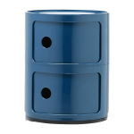 Table de chevet bleu 2 tiroirs componibili - kartell