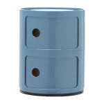 Table de chevet bleu clair azzuro 2 tiroirs componibili - kartell