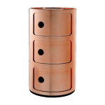 Table de chevet componibili cuivr� 3 tiroirs - kartell