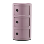 Table de chevet mauve 3 tiroirs componibili - kartell