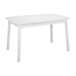 Table ellipse rectangulaire en bouleau et mdf blanc 137 x 90 cm verona - hans k