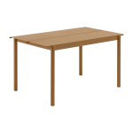 Table d'ext�rieur en acier orange 140 x 75 cm linear - muuto