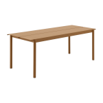 Table d'ext�rieur en acier orange 200 x 75 cm linear - muuto