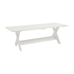 Table d'ext�rieur en pin laqu� � l'eau blanc 230 cm crate - hay