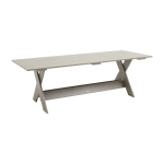 Table d'ext�rieur en pin laqu� � l'eau london fog 230 cm crate - hay