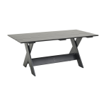 Table d'ext�rieur en pin laqu� � l'eau noir 180 cm crate - hay