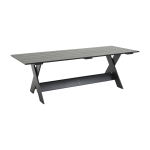 Table d'ext�rieur en pin laqu� � l'eau noir 230 cm crate - hay