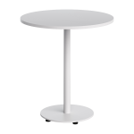 Table d'ext�rieure ronde en acier thermolaqu� gris craie 70 cm moka - tiptoe