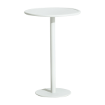 Table haute ronde outdoor blanche week end - petite friture