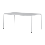 Table de jardin en acier thermolaqu� gris craie 6 places 160x90cm panorama - tiptoe