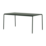 Table de jardin en acier thermolaqu� vert for�t 6 places 160x90cm panorama - tiptoe