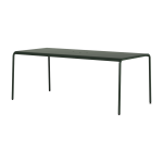 Table de jardin en acier thermolaqu� vert for�t 8 places 190x90cm panorama - tiptoe
