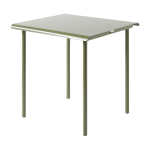 Table de jardin carr�e en acier inoxydable vert jonc 75x75cm patio - tolix