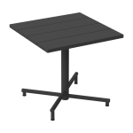 Table de jardin carr�e en aluminium anthracite 80x76cm fred's - fatboy