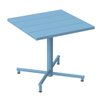 Table de jardin carr�e en aluminium bleu 80x76cm fred's - fatboy