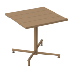 Table de jardin carr�e en aluminium mocha 80x76cm fred's - fatboy