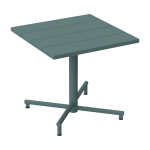Table de jardin carr�e en aluminium sauge fonc� 80x76cm fred's - fatboy