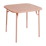 Table de jardin carr�e rose blush week - end - petite friture