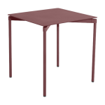 Table de jardin carr�e rouge brun fromme - petite friture