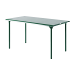 Table de jardin rectangulaire en acier inoxydable vert mousse 160x100cm patio - tolix