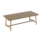 Table de jardin rectangulaire en aluminium mocha 220x100x76cm fred's - fatboy