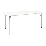 Table de jardin rectangulaire blanche 220 cm week - end - petite friture