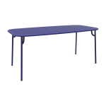 Table de jardin rectangulaire bleue 220 cm week - end - petite friture